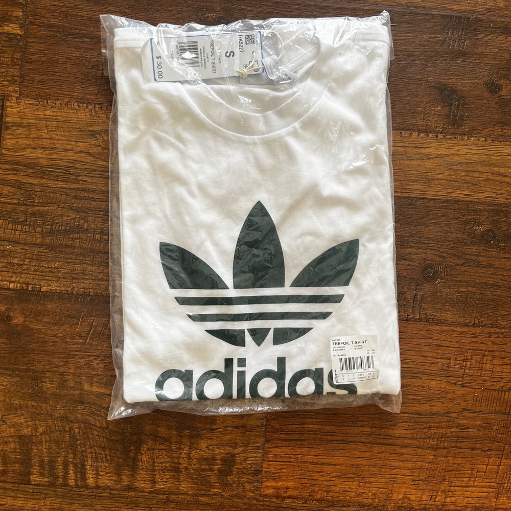 Adidas Green Trefoil Tee